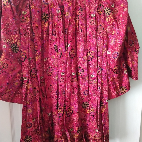 Women's vintage 2 piece silk dress - Picture 6 of 7